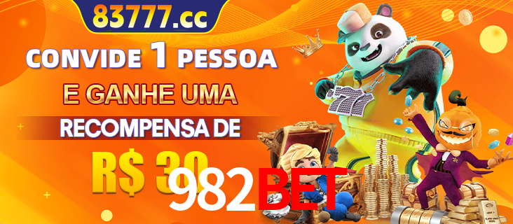 Banner institucional da 982BET sobre parceria de marcas e criação de uma marca de excelência, apresentando os mascotes de jogos populares como o Fortune Tiger.